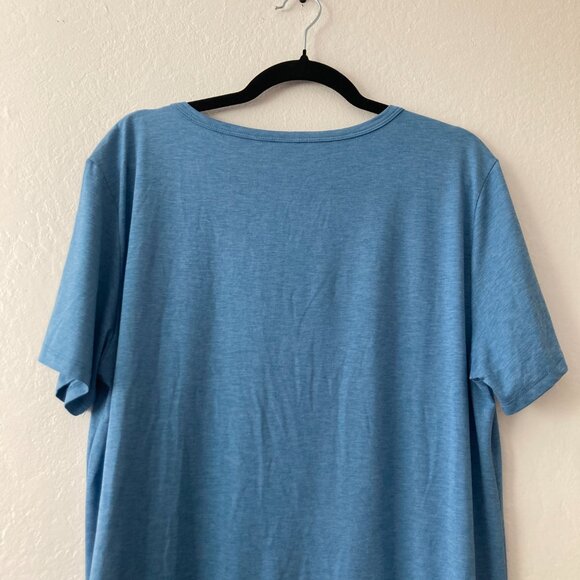 Ripskirt Tee Shirt Dress Pacific Coast Blue Pullover Travel Beach Vacation Large - Picture 6 of 7